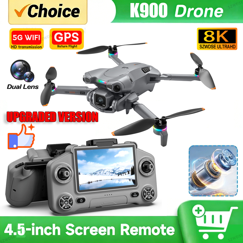 Drone Kit With Camera - Новый дрон K900 MAX с GPS,